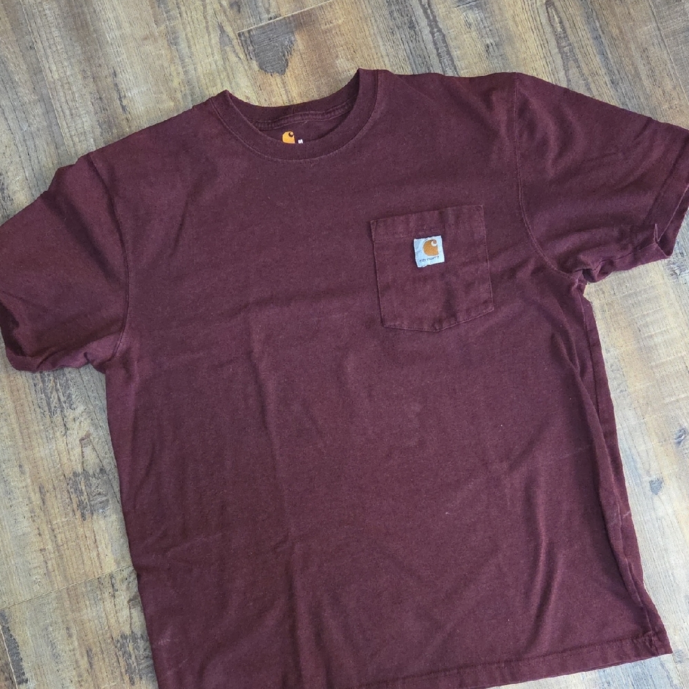 Carhartt Men's Burgundy Short Sleeve Tee